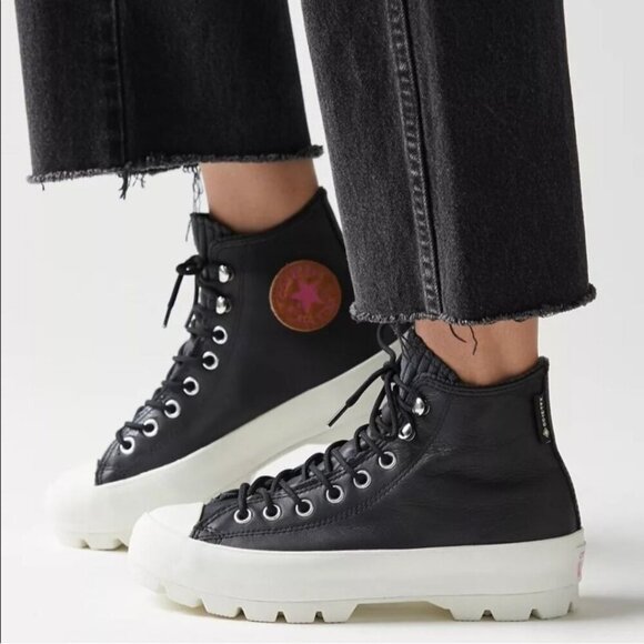 Converse CTAS Moss Olive Gortex Lug Sole Leather Sneakers Size 7.5 568764C - Picture 14 of 15